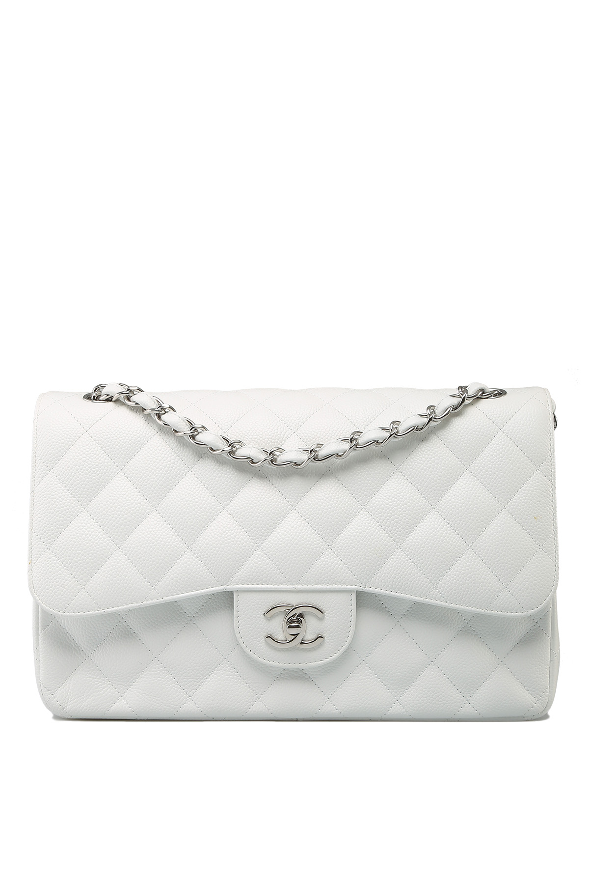 Vintage Chanel Medium Diana Flap Bag White Caviar Gold Hardware – Madison  Avenue Couture